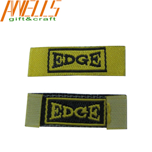 Heat Laser Cut Custom Woven Patches Dry Cleanable Fashionable Design