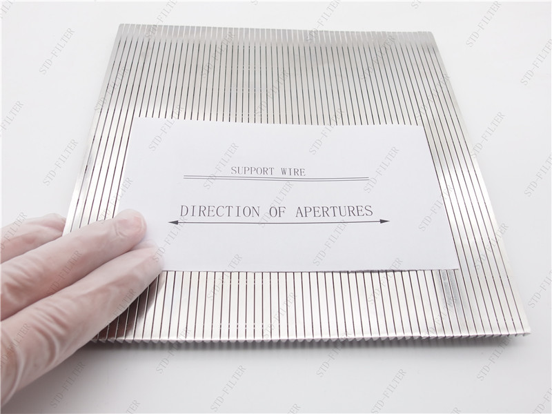 6mm Thickness Lamellar Wedge Profile Wire Screen High Strength 0.8mm Slot
