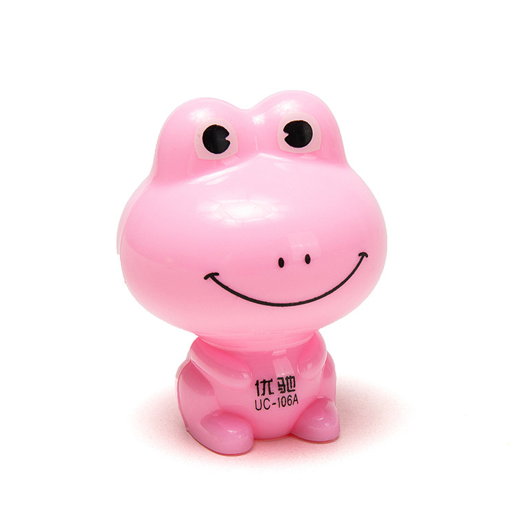 Kindergarten Frog Cartoon Pencil Sharpener Single Hole