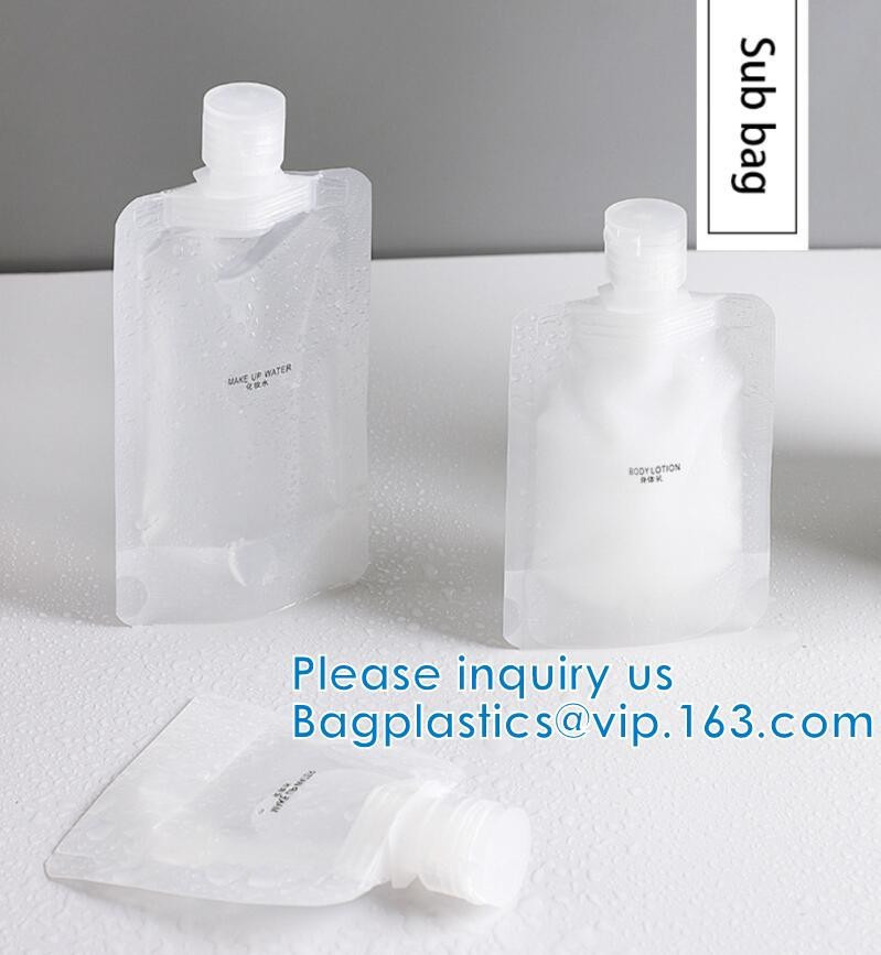 Liquid sub Bagging, Sanitizer Lotion, Fluid Bottles, Travel Bag, TSA approved Container Bag, Squeeze Pouch