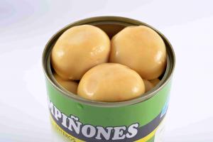 China Light Yellow Canning Mushrooms , Whole Button Mushrooms In Jars on sale
