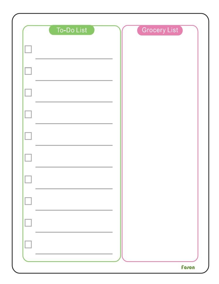 Dry Erase Vertical Magnetic To Do List Notepads For Fridge