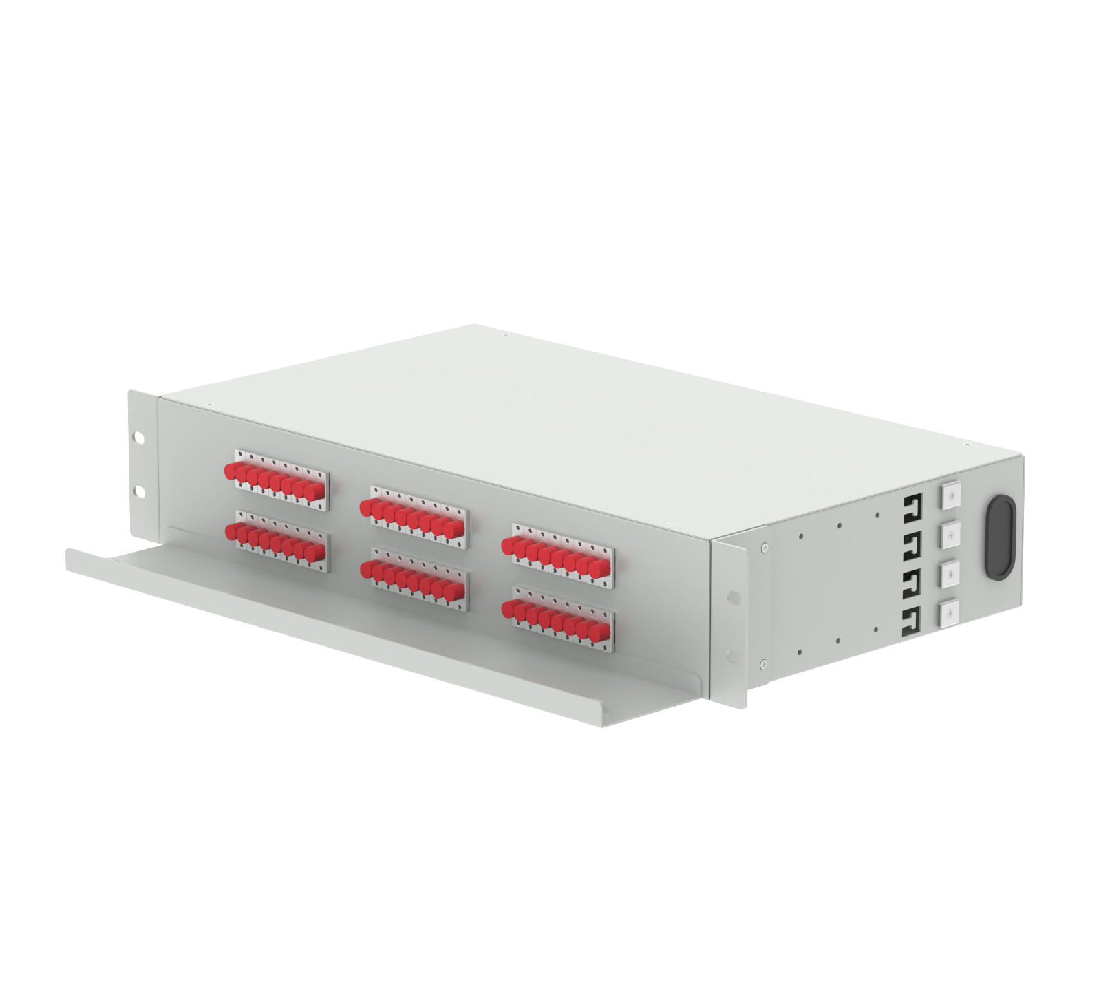 5 19 Inch Patch Panel 48 Ports FC UPC Optical Distribution Frame for FTTX Applications