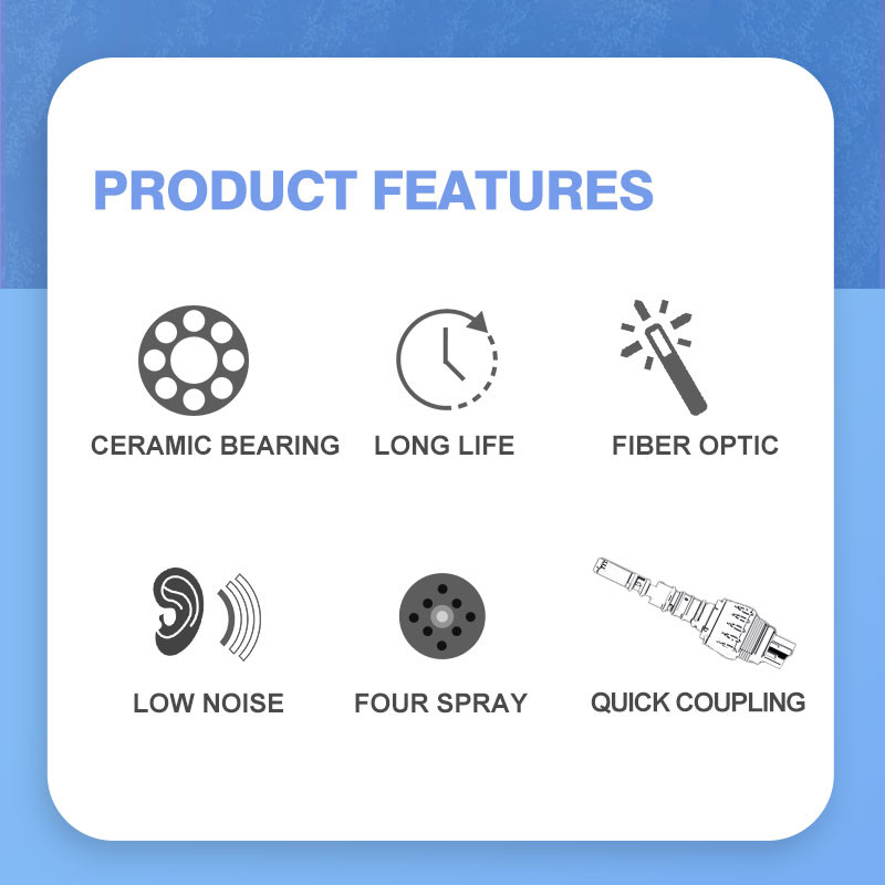 Turbine Quick Coupling Dental Handpiece Unit Fiber Optic High Speed Handpiece