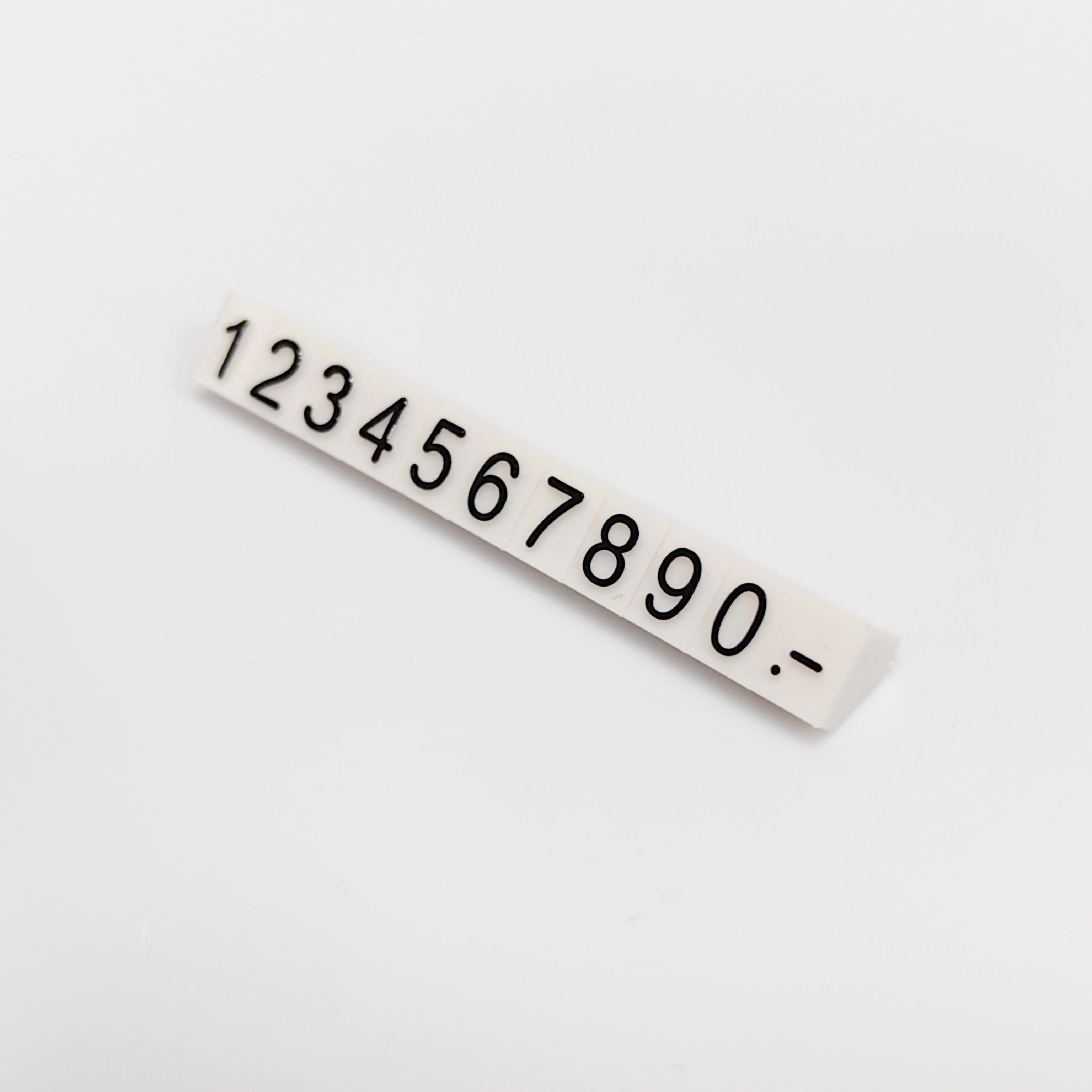 Wallet Stores Plastic Tags Holder Black Base White Text Pricing Cube Jewelry Display Rack
