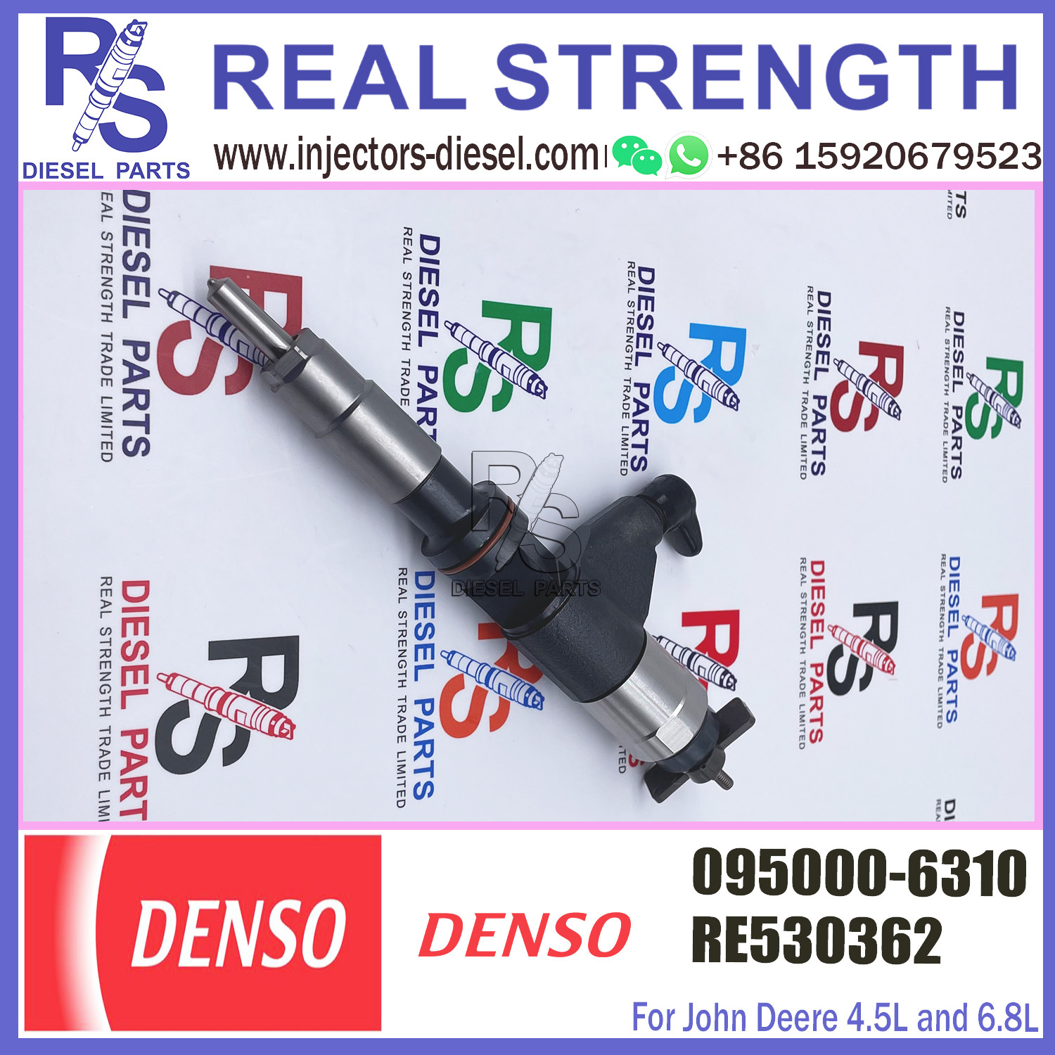 Injector 095000-6310 RE530362 Common Rail Injector 095000-6310 For Diesel Engine