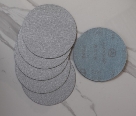 White Aluminum Oxide Hook And Loop Sanding Disc For Wood Orbital Sander