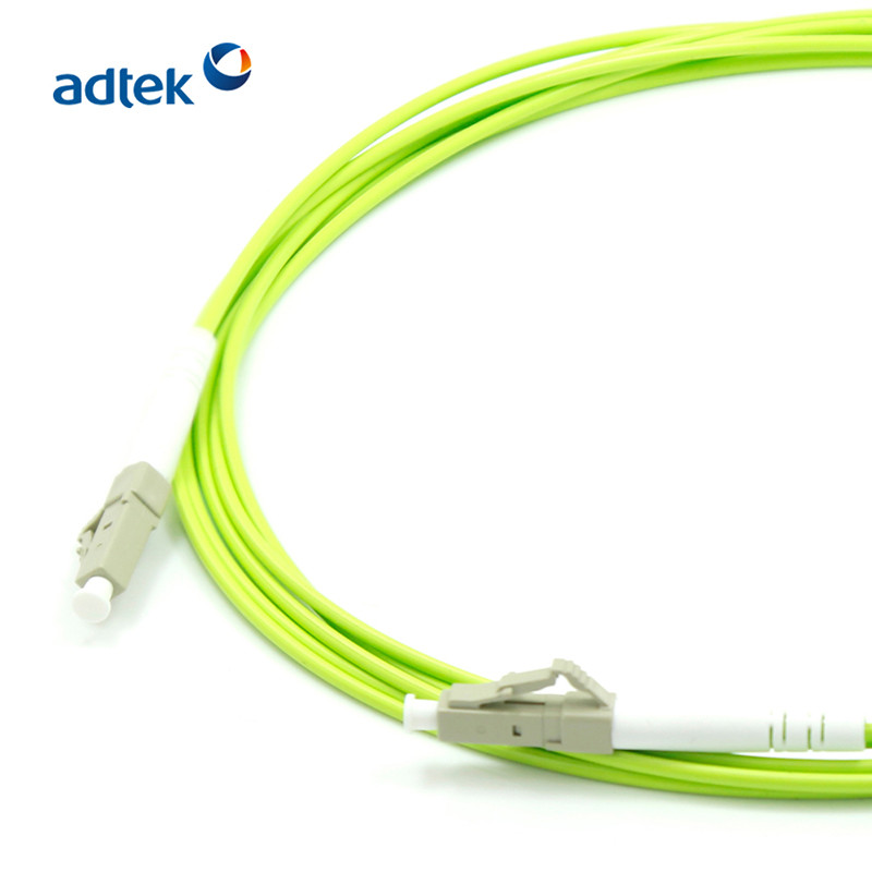 OM5 LC - LC / UPC Simplex Fiber Optic Cable PVC LSZH OFNP Outer Jacket 3M
