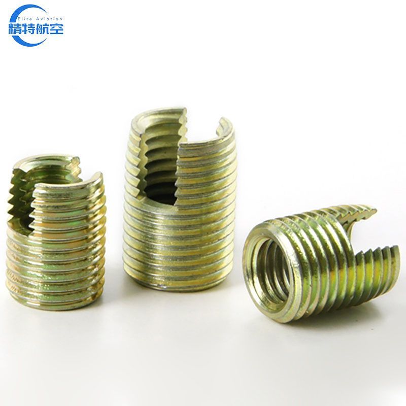 Metric Thread Sheath SS304 Metric 302 M2 M3 M4 Slotted Type Thread Repair Inset Self Tapping Thread Insert