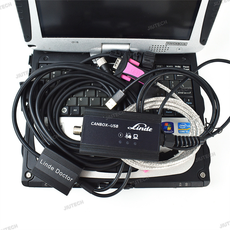 Forklift LINDE LSG Truck Diagnostic Tool for Linde Canbox Doctor Diagnostic scanner Pathfinder Software+CFC2 laptop