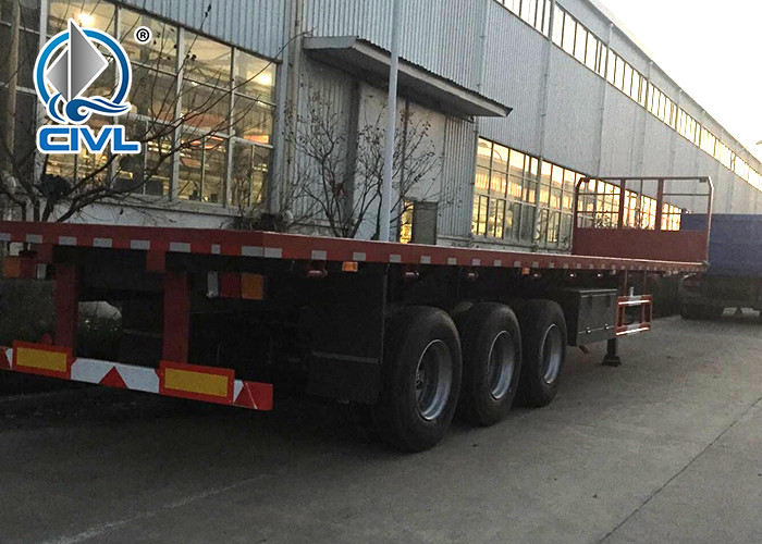 40 Feet Flatbed Semi Trailer With 3 Axles, Semi Trailer Truck from China