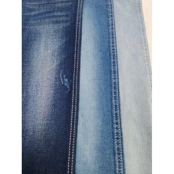 Low Shrinkage 8.3oz Cotton Polyester Stretch Denim Fabric Twill Style 12S For Lady Jeans