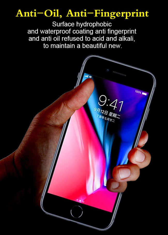 SGS Black iPhone SE Tempered Glass Screen Protector