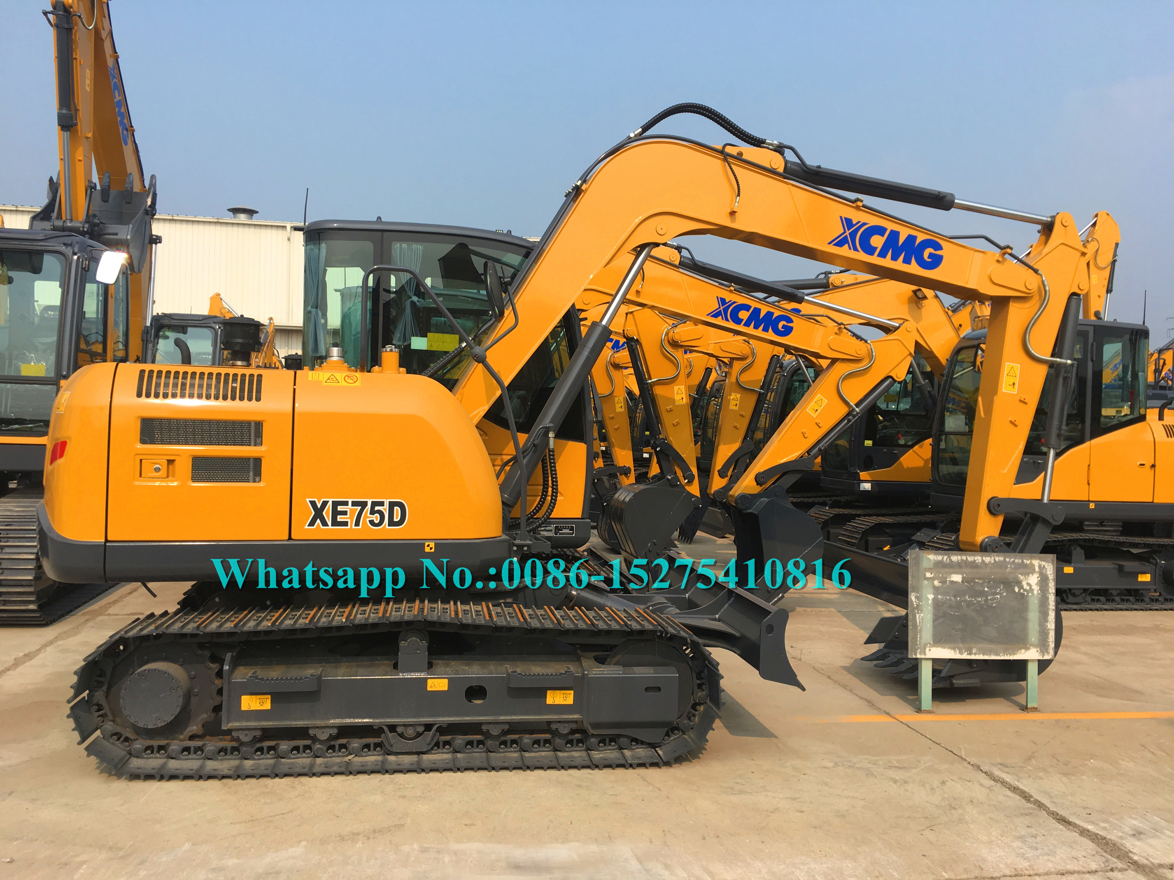 High Performance Heavy Earth Moving Machinery XCMG Official 7.5 Ton Excavator