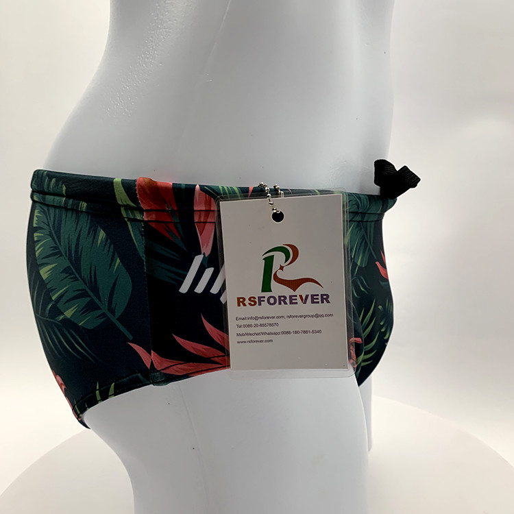 Dry Fit Lycra Stretch Mens Bikini Swimwear Underwear Briefs Silk Screen Printing