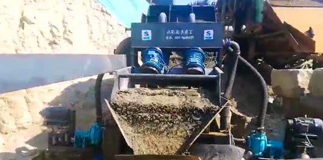 Glass Raw Material Sand Recovery Machine High Safety With Slurry Pump