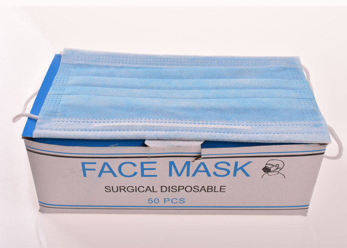 Hygienic Surgical Non Woven 3 Ply Disposable Face Mask Pleated Mask With Ear Loop