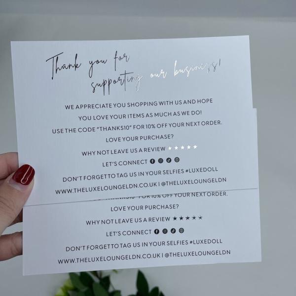 High Quality Custom Logo Printing Wig Jewelry Business Card Flyer Hang Tags