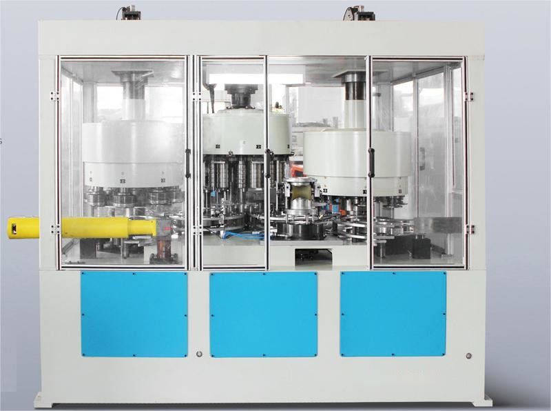 Full Automatic Aerosol Can Combination Machine Flanging Seaming Manufacturing Machine