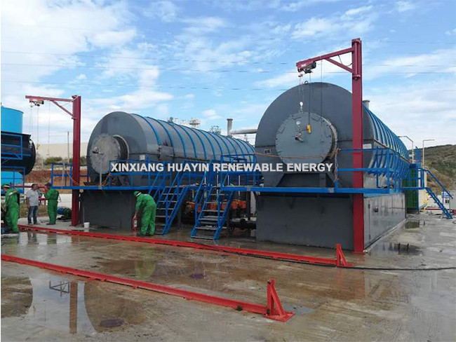Waste Oil Sludge Pyrolysis Plant Non Pollution Waste Plastic Pyrolysis Plant