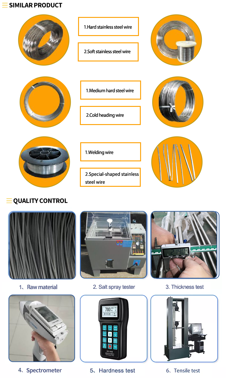 Soap Coated Stainless Steel Wire Roll 302 301 304 1mm 2mm 3mm Diameter