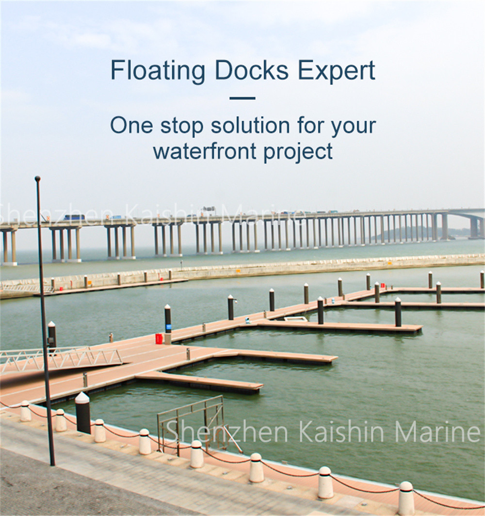 Black Customized 480-600kgs LLDPE Floater For Floating Bridge Dock