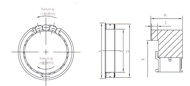 FWD332008BRB FWD332008BRS Sprag Motorcycle One Way Clutch