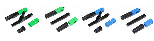 Fast Connector Fiber Optic SC / UPC 60mm 1260nm To 1650nm Wavelength