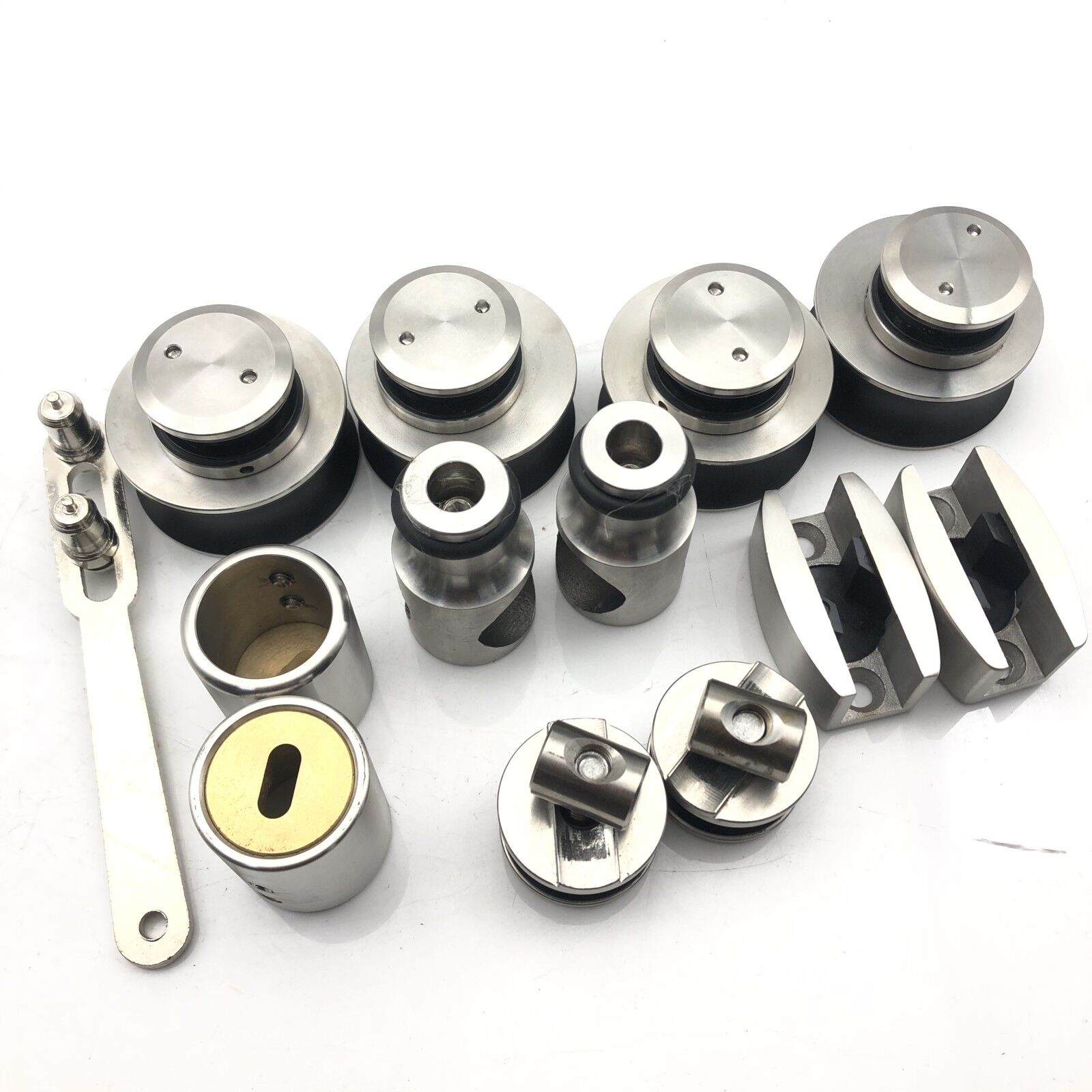 Sliding Door Fitting for 12MM Glass Modern Round Shape Bar Glass Shower Door Hardware
