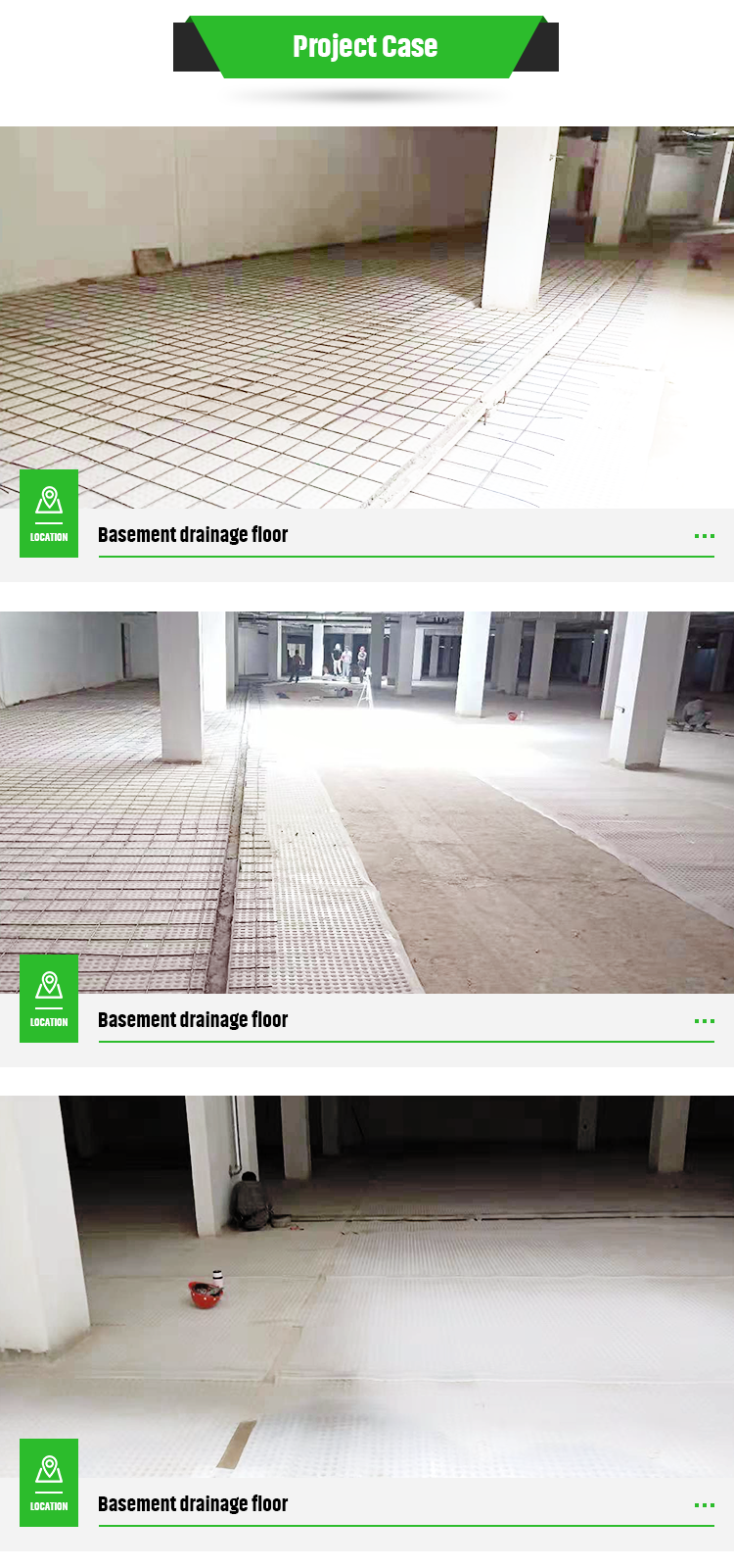 Modern Cavity Drainage Membrane for Reducing Water Pressure and Improving Drainag