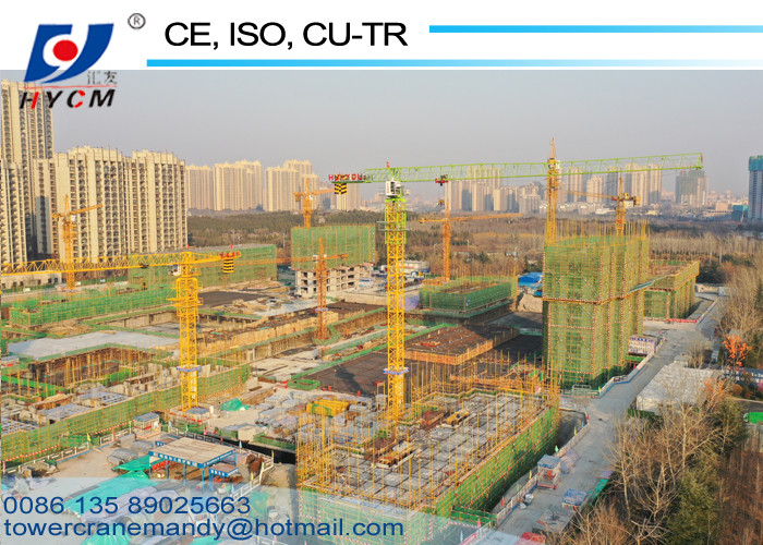 11.7m Counter Jib Topless Types of Tower Crane 60m Lifting Jib Electric Tower Crane 380V/50Hz Undercarriage Tower Crane
