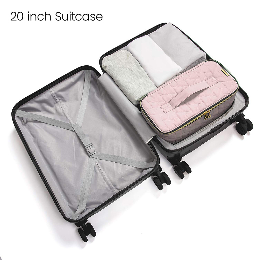water resistant Velvet Make Up Travel Organizer For Women