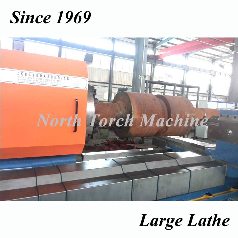 NTM Steel Roll Turning Lathe Machine Long Working Life ISO Certification