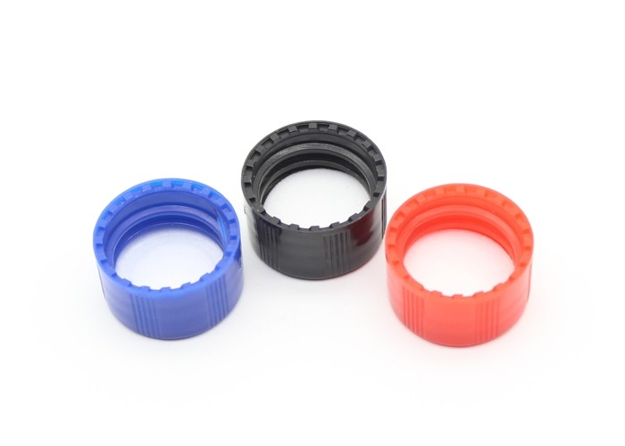 18mm Threaded Screw Cap Customized Color PP Material With Inner Plug