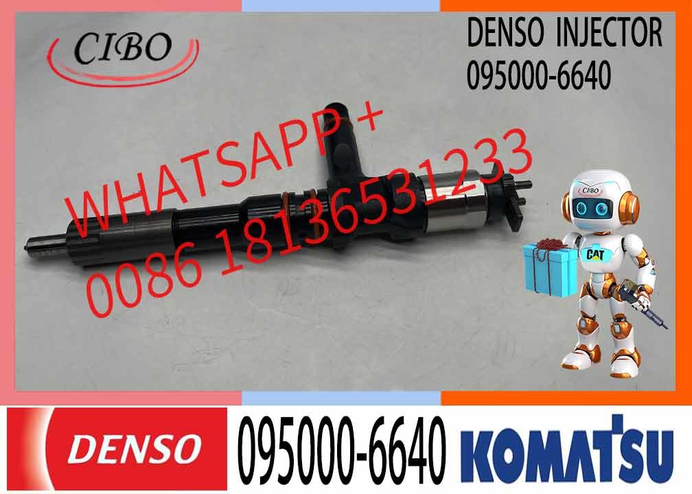 High Quality Diesel Fuel Injector 095000-6640 Common Rail Injection Nozzle 6251-11-3200 For KOMATSU SAA6D125E-5