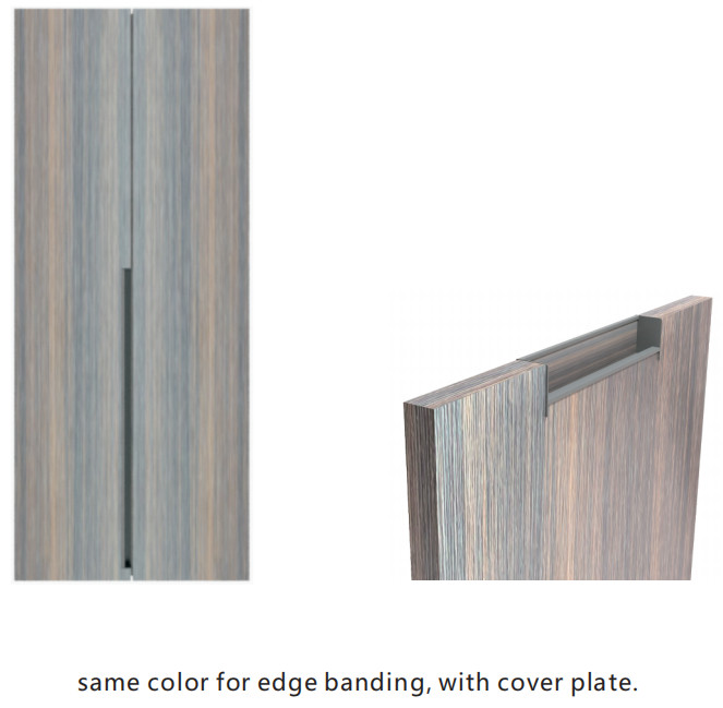 Furniture Half Edge 22mm Thickness Aluminium Drawer Handles