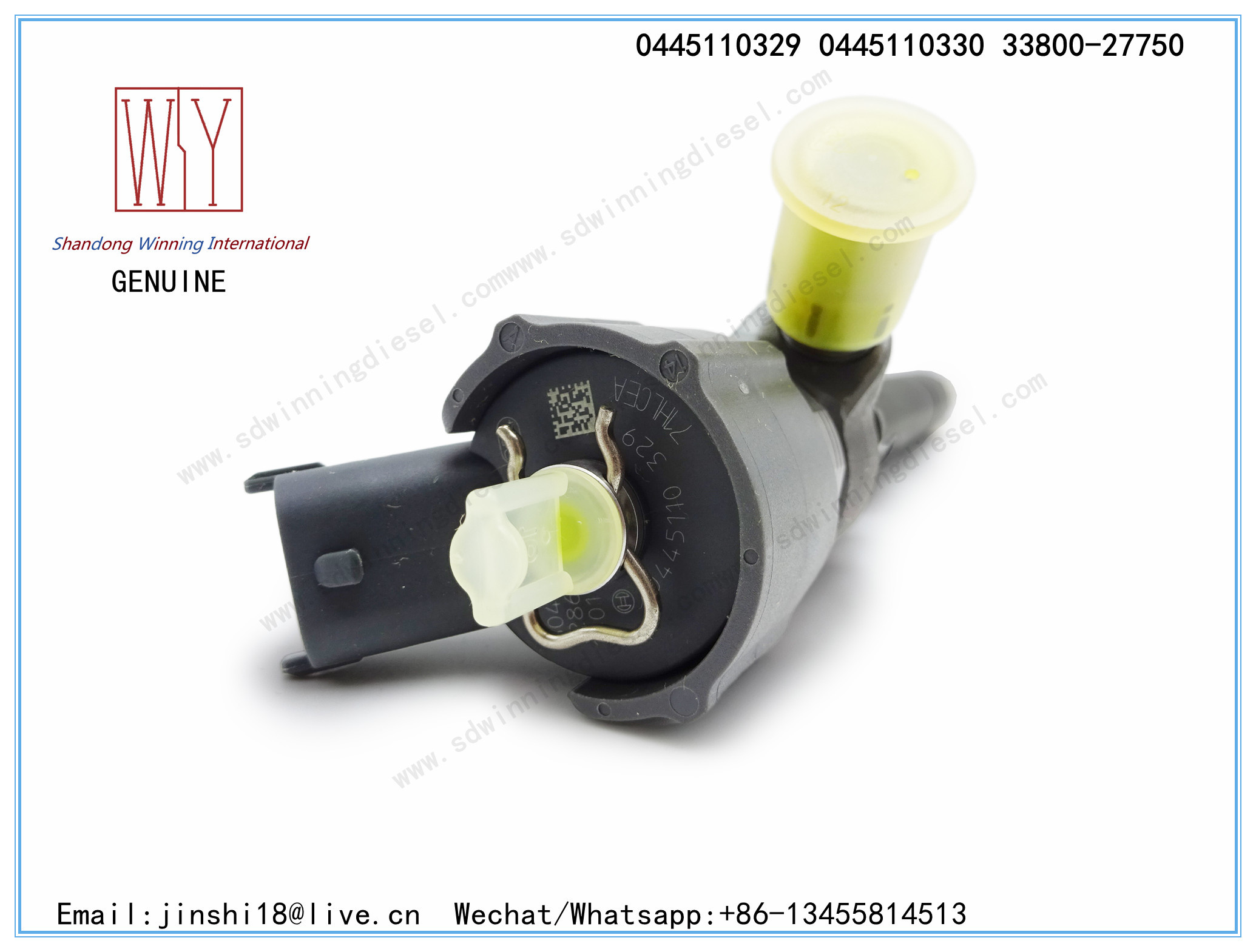BOSCH GENUINE AND BRAND NEW DIESEL FUEL INJECTOR 0445110329 0445110330 33800-27750 FOR HYUNDAI SANTA FE D-ENGINE,VGT 2.2