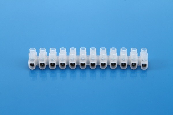 U Type 12 Poles Plastic Terminal Block Connector For Electrical Connection