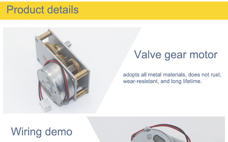 Vending Machine 21r/ Min Mini Gear Motor Temp Control Valve Spur Gearhead Motor