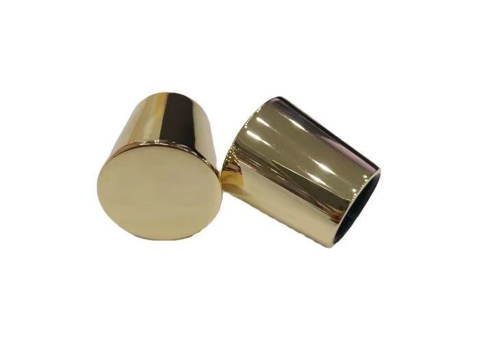 Zinc Alloy Cylinder Shaped Perfume Bottle Caps For Perfume Glass Bottle
