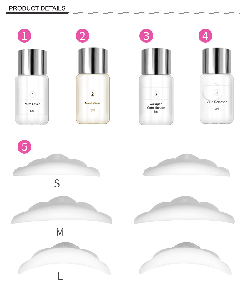 Hygienic DIY Eyelash Lift Kit With Eyelash Lift Aftercare Essence
