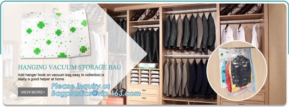 PA plastic clothes quilt space save zipper compression bags, space saver vacuum bag clothes, vaccum storage bags