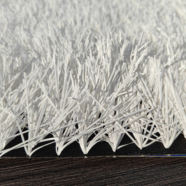 50mm Customizable Sports Artificial Grass With White Color In 5/8 Guage And 8000 Dtex