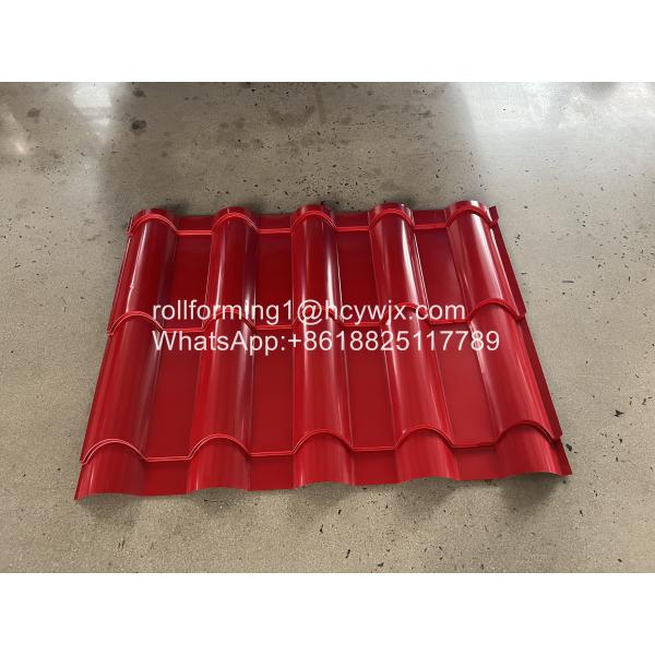 Auto Roofing Sheet Glazed Tile Roll Forming Machine Plc Control