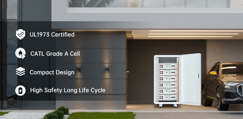 51.2V 10KW LFP Stackable Lithium Battery High Performance For Solar Energy Systems