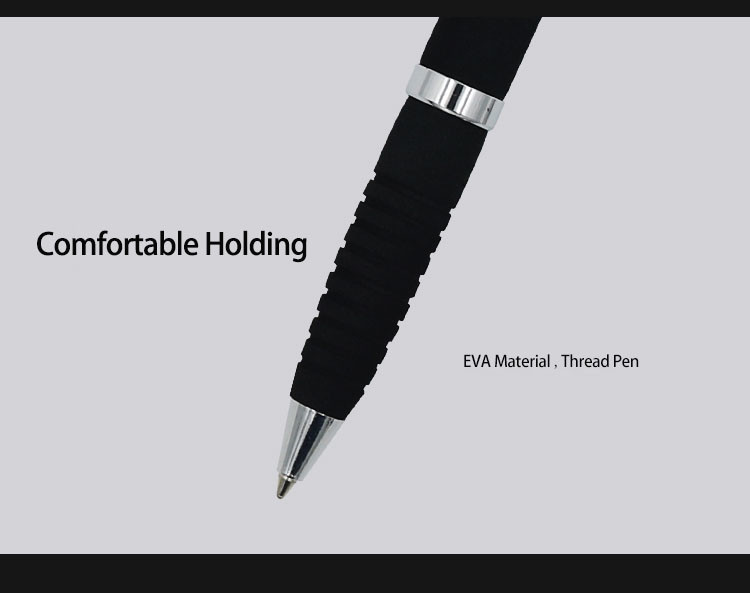 Luxury 1.0mm Metal Ballpoint Pen Thick Barrel Ball Pen Comfortable EVA Grip