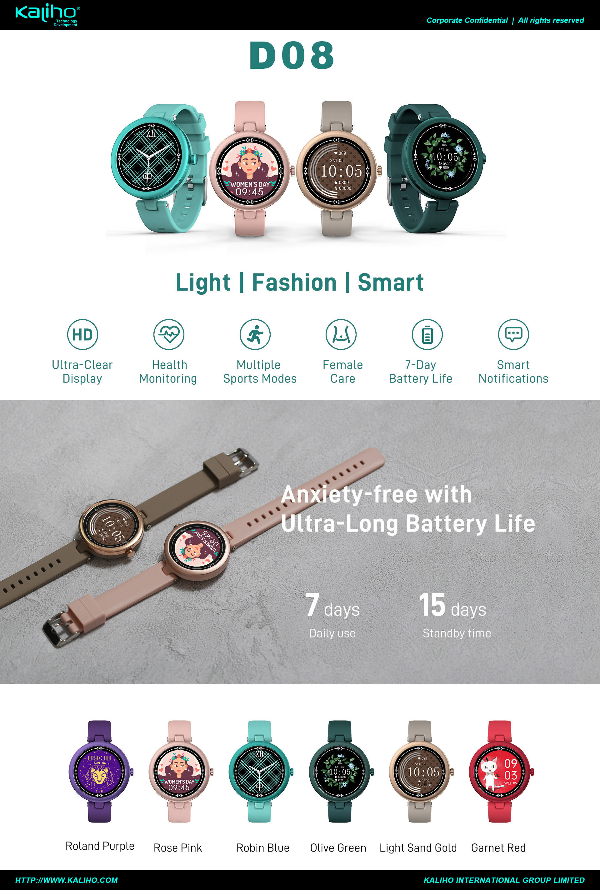 1.09inch Android Watch Phone Touch Screen Smartwatch With Torch