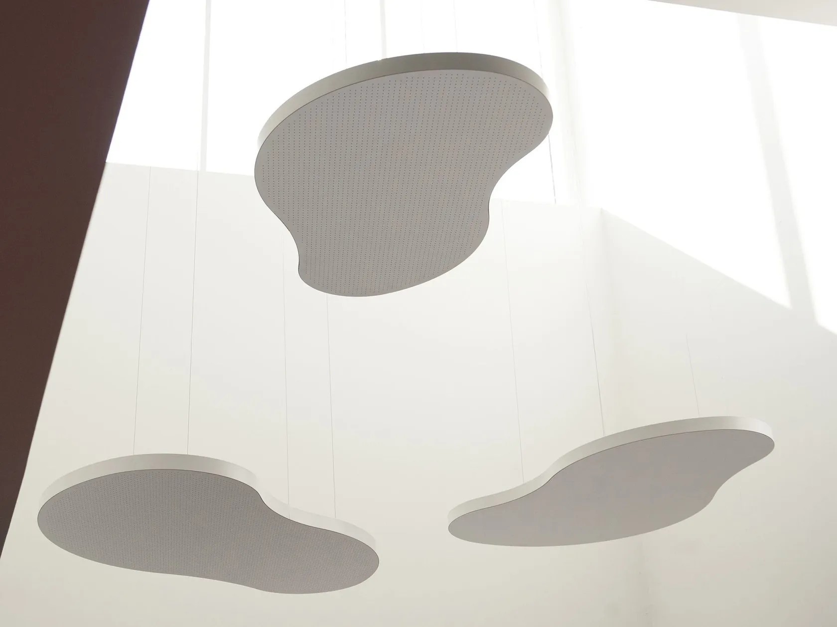 Opea Area Office Irregular Customized Shape Microperforated Acoustic Ceiling Tiles Panels