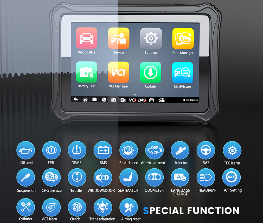 OTOFIX D1 Lite All System Diagnostic Bidirectional Scan Tool with 38+ Special Services Upgrade of MaxiCOM MK808BT MK808