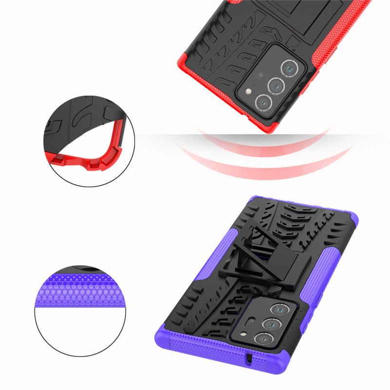Hybrid Full Protection Mobile Cover Anti Drop Built In Kickstand Heavy Duty